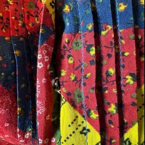 Doen Nicoletta Patchwork Print Organic Cotton Midi Dress Size XS - Picture 13 of 13